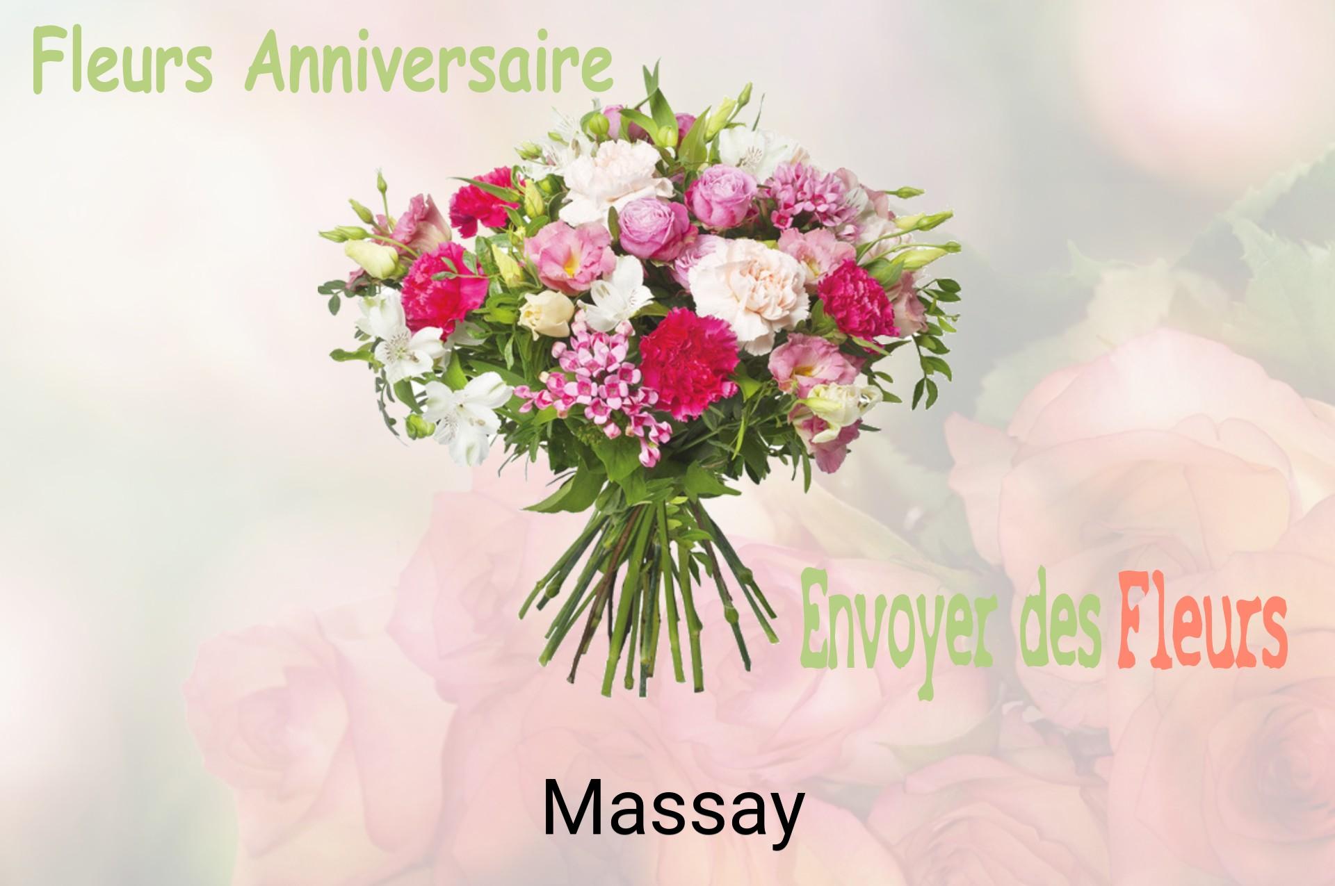 Bouquet de fleurs d’anniversaire livré à Massay