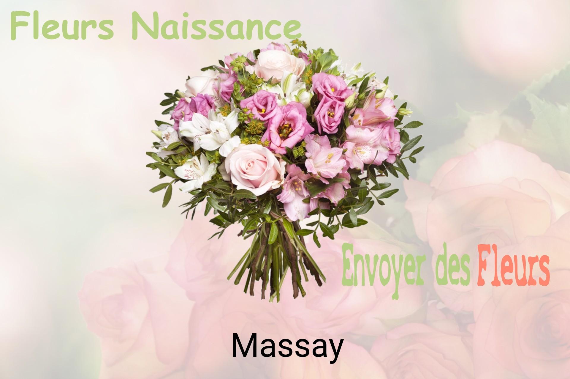 Bouquet de fleurs de naissance livré à Massay